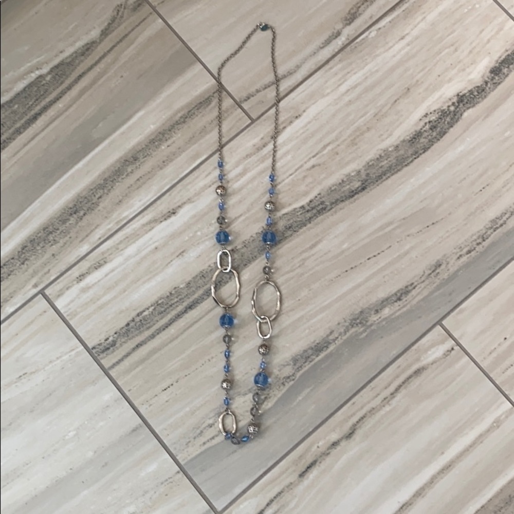 Lia Sophia Necklace - Blue and Silver